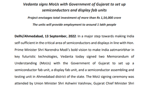 鸿海、Vedanta合资的28nm晶圆厂计划2025年投产