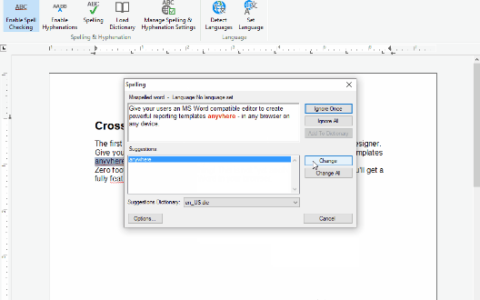 Textcontrol：在文本控件Windows窗体应用程序中启用拼写检查