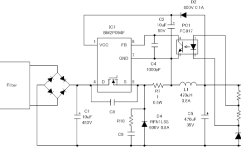 非隔离型降压转换器的设计案例-AC/DC