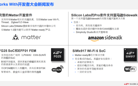 Matter 1.0今秋来袭，Silicon Labs第二代平台无线SoC加速布局