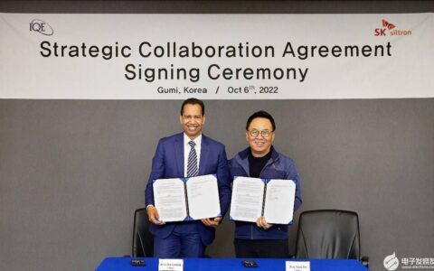 IQE 宣布与 SK siltron 达成战略合作协议