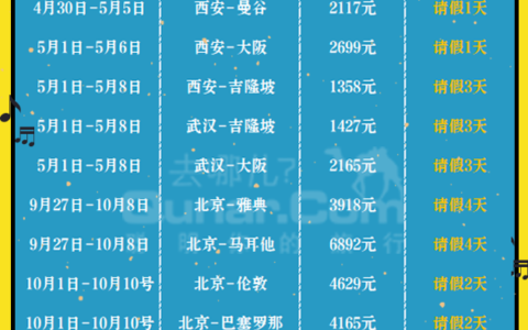 2020年放假安排时间出炉 这样拼假出游最划算-2020假期十一假期法定有几天