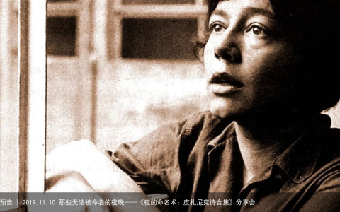 预告 | 2019.11.10 那些无法被命名的夜晚——《夜的命名术：皮扎尼克诗合集》分享会