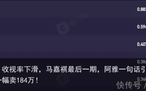 声生不息宝岛季：收视率下滑，马嘉祺最后一期，阿雅一句话引尴尬