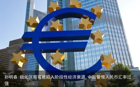 孙明春:欧元区很可能陷入阶段性经济衰退,中国警惕人民币汇率过强