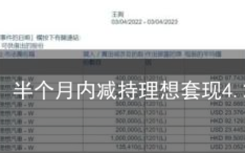 王兴出手！半个月内减持理想套现4.2亿港元