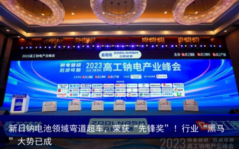 新日钠电池领域弯道超车，荣获“先锋奖”！行业“黑马”大势已成