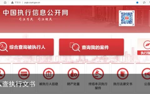 怎么查执行文书
