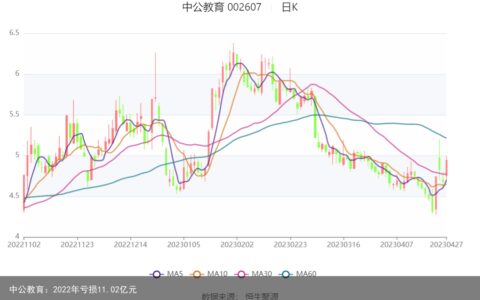 中公教育：2022年亏损11.02亿元