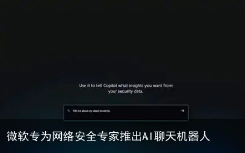 微软专为网络安全专家推出AI聊天机器人