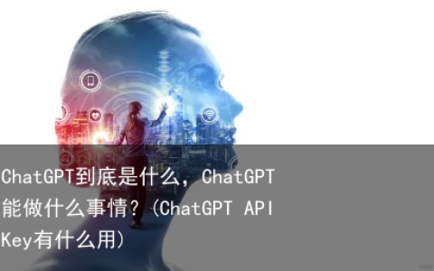 ChatGPT到底是什么，ChatGPT能做什么事情？(ChatGPT API Key有什么用)