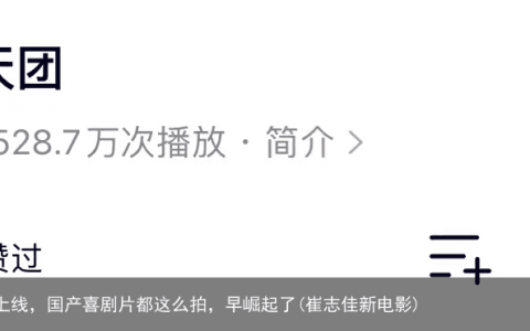 崔志佳新片《东北告别天团》上线，国产喜剧片都这么拍，早崛起了(崔志佳新电影)