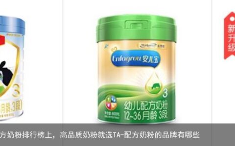 配方奶粉排行榜上，高品质奶粉就选TA-配方奶粉的品牌有哪些