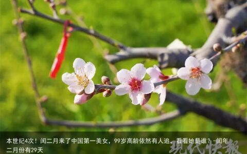 本世纪4次！闰二月来了中国第一美女，99岁高龄依然有人追，看看她是谁？-闰年二月份有29天