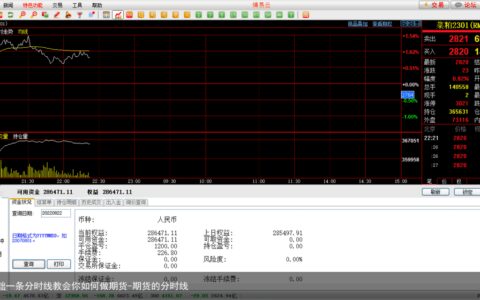 从零基础一条分时线教会你如何做期货-期货的分时线