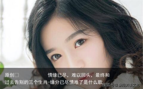 情缘已尽，难以回头，最终和过去告别的三个生肖-缘分已尽情难了是什么歌