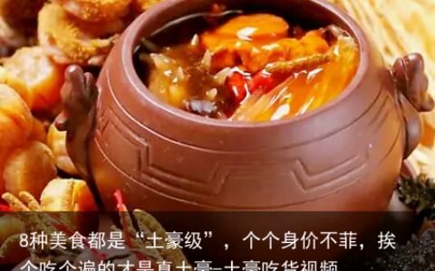 8种美食都是“土豪级”，个个身价不菲，挨个吃个遍的才是真土豪-土豪吃货视频