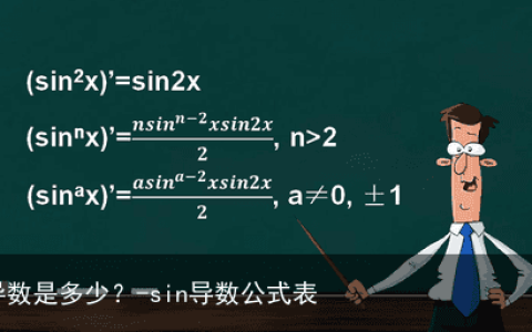 sin方x的导数是多少？-sin导数公式表