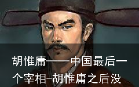 胡惟庸——中国最后一个宰相-胡惟庸之后没有宰相了吗知乎