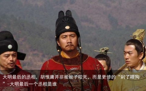 大明最后的丞相，胡惟庸并非被蚊子咬死，而是更惨的“剁了喂狗”-大明最后一个丞相是谁