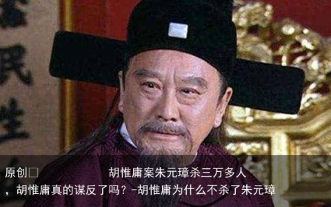 胡惟庸案朱元璋杀三万多人，胡惟庸真的谋反了吗？