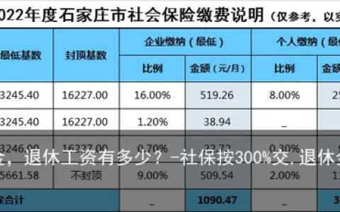 按300%缴纳养老金，退休工资有多少？-社保按300%交,退休金领多少