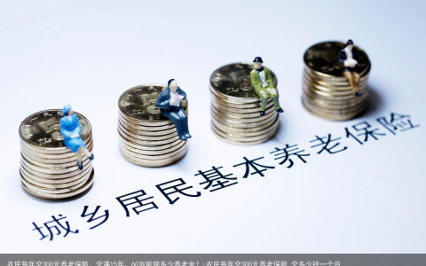 农民每年交300元养老保险，交满15年，60岁能领多少养老金？-农民每年交300元养老保险,交多少钱一个月