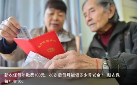 新农保每年缴费100元，60岁后每月能领多少养老金？-新农保每年交100
