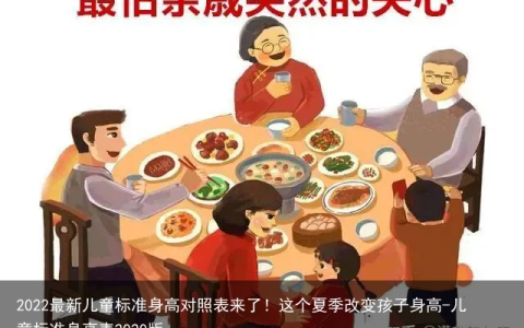 2022最新儿童标准身高对照表来了！这个夏季改变孩子身高-儿童标准身高表2020版