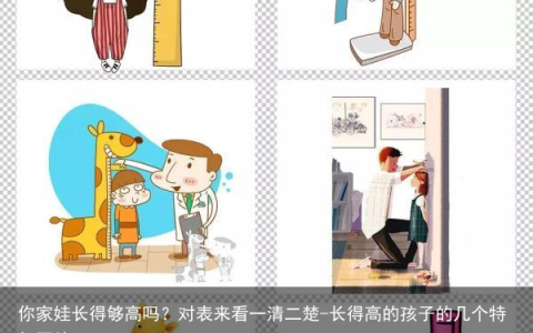 你家娃长得够高吗？对表来看一清二楚-长得高的孩子的几个特征图片