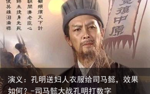 演义：孔明送妇人衣服给司马懿，效果如何？-司马懿大战孔明打数字
