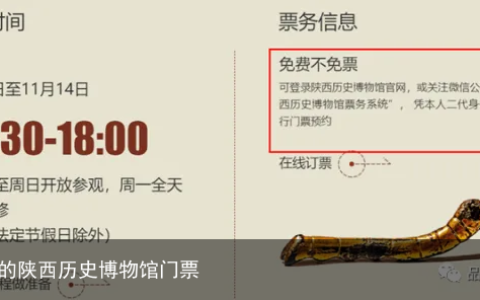 飘忽的陕西历史博物馆门票