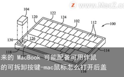 未来的 MacBook 可能配备可用作鼠标的可拆卸按键-mac鼠标怎么打开后盖