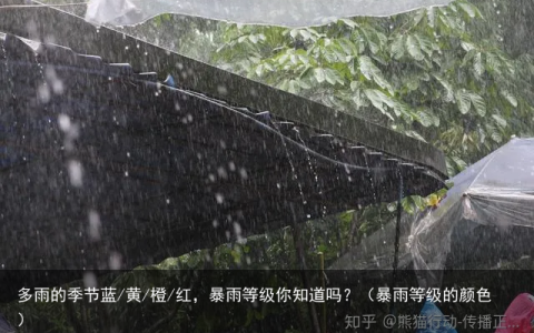 多雨的季节蓝/黄/橙/红，暴雨等级你知道吗？（暴雨等级的颜色）