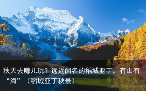 秋天去哪儿玩？远近闻名的稻城亚丁，有山有“海”（稻城亚丁秋景）