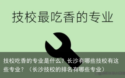 技校吃香的专业是什么？长沙有哪些技校有这些专业？（长沙技校的排名有哪些专业）