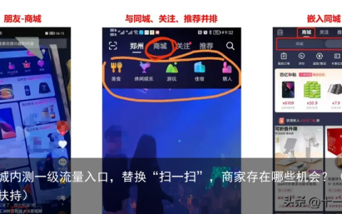 抖音商城内测一级流量入口，替换“扫一扫”，商家存在哪些机会？（抖音商家流量扶持）