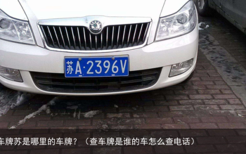 车牌苏是哪里的车牌？（查车牌是谁的车怎么查电话）