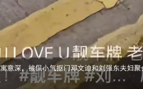 甘比坐迷你小车出行，刘銮雄送2套特殊车牌寓意深，被侃小气抠门（甘比和刘銮雄有孩子吗）