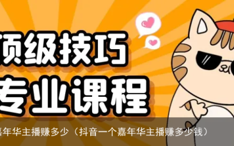 抖音一个嘉年华主播赚多少（抖音一个嘉年华主播赚多少钱）