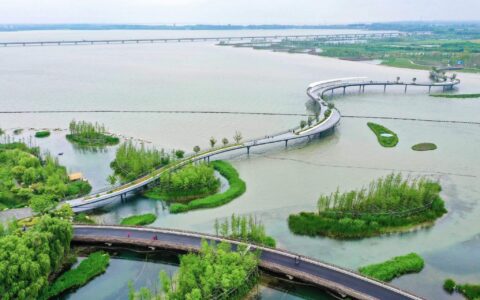 中国式现代化的长三角实践丨元荡岸线生态修复，充分发挥一体化治理示范效应-元荡生态园