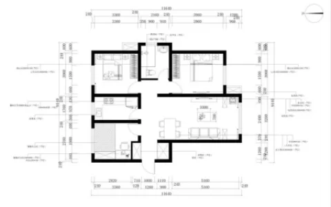103三室装修现代简约风格，时尚与实用并重！(现代简约装修三室一厅多少钱啊)
