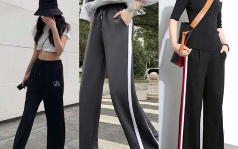 建议微胖女生：别再穿牛仔裤了，试试网红“校服裤”，无敌显腿瘦(微胖女生怎么穿校服)