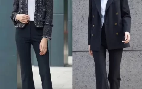 阔腿裤再流行，都不如这条遮肉的“喇叭裤”，遮胯显瘦还显腿细(阔腿喇叭裤配什么衣服好看)