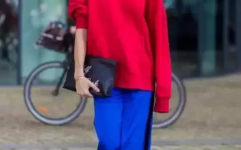 阔腿裤已经失宠了，今年流行这条“卫裤”，配大衣、棉服都好看(阔腿卫裤搭配什么上衣好看夏季男)