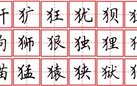 部首反犬旁，言字旁，单人旁，提手旁的写法(言字旁和提手旁)