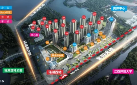 赣电东方城怎么样？南昌高新区，地铁湖景房