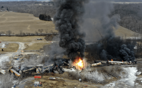 原创
俄亥俄州“毒列车”现场，二噁英检测浓度超过致癌阈值：几百倍（俄勒冈州毒品非罪化）