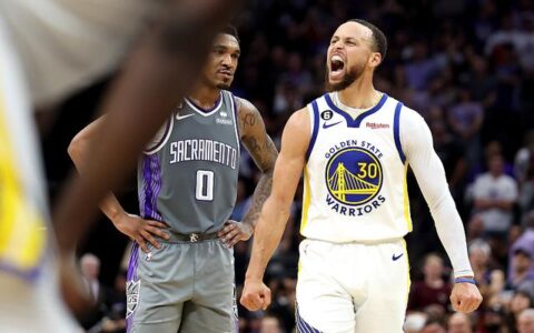 NBA季后赛｜库里领衔四人20+ 勇士打到现在才露峥嵘