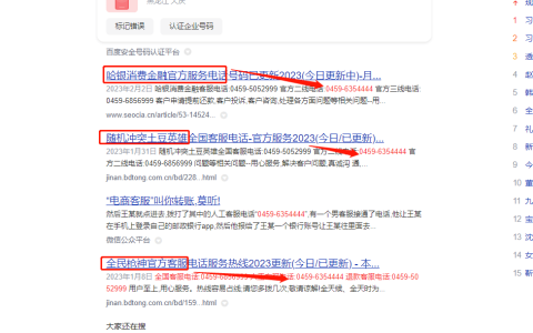 官方客服竟是诈骗电话，搜索引擎们没辙了？-电话客服骗局